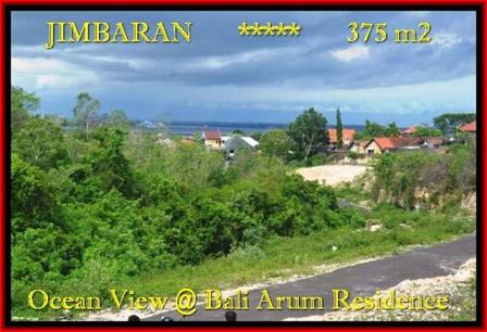 TANAH JUAL MURAH JIMBARAN 375 m2 View laut Lingkungan villa