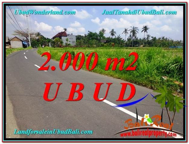 TANAH DIJUAL MURAH di UBUD BALI 2,000 m2 di Sentral Ubud
