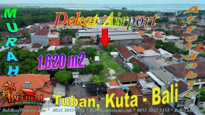 Super Strategis ! Tanah dijual Murah di Tuban dekat Airport, Pantai Kuta dan Jimbaran Bali TJB2043